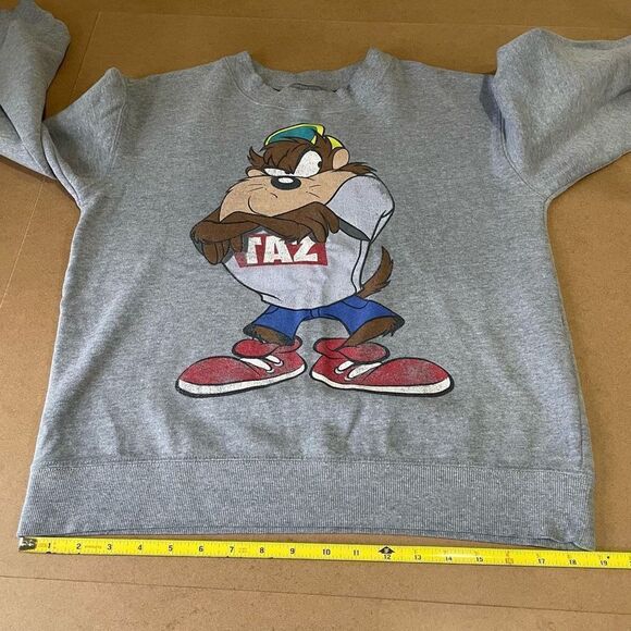 Looney Tunes Taz Crewneck Sweatshirt Sz S - Picture 8 of 9